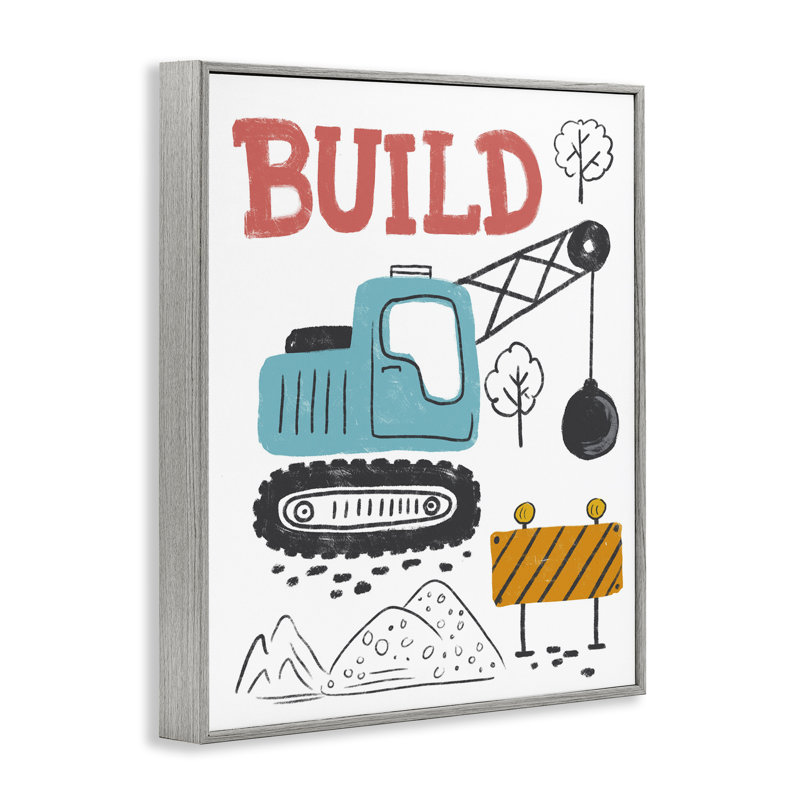 «Construction Build», estampe numérique encadrée par Diane Labombarbe, Estampe numérique Farmhouse, H 14 po x l 11 po