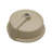 15.75"X15.75" White Ceramic Round Undermount Bathroom Sink With Overflow