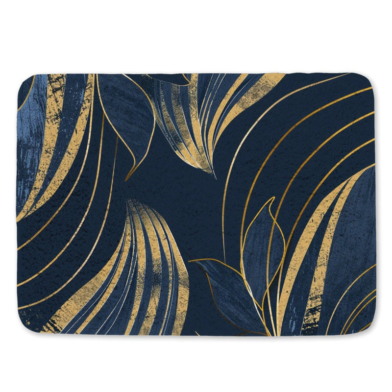 Idalynn Microfiber / Microsuede Non-Slip Bath Mat, 17"W x 24"L