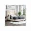 Lit plateforme tapissier touffeté-118093352