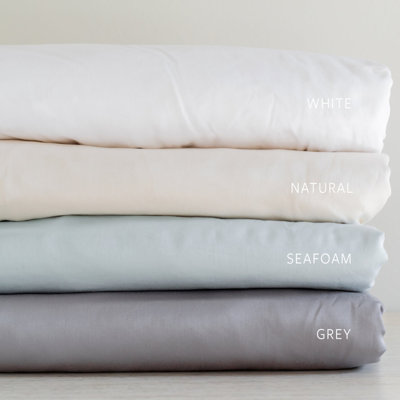 Avocado Organic Cotton Sheets In White
