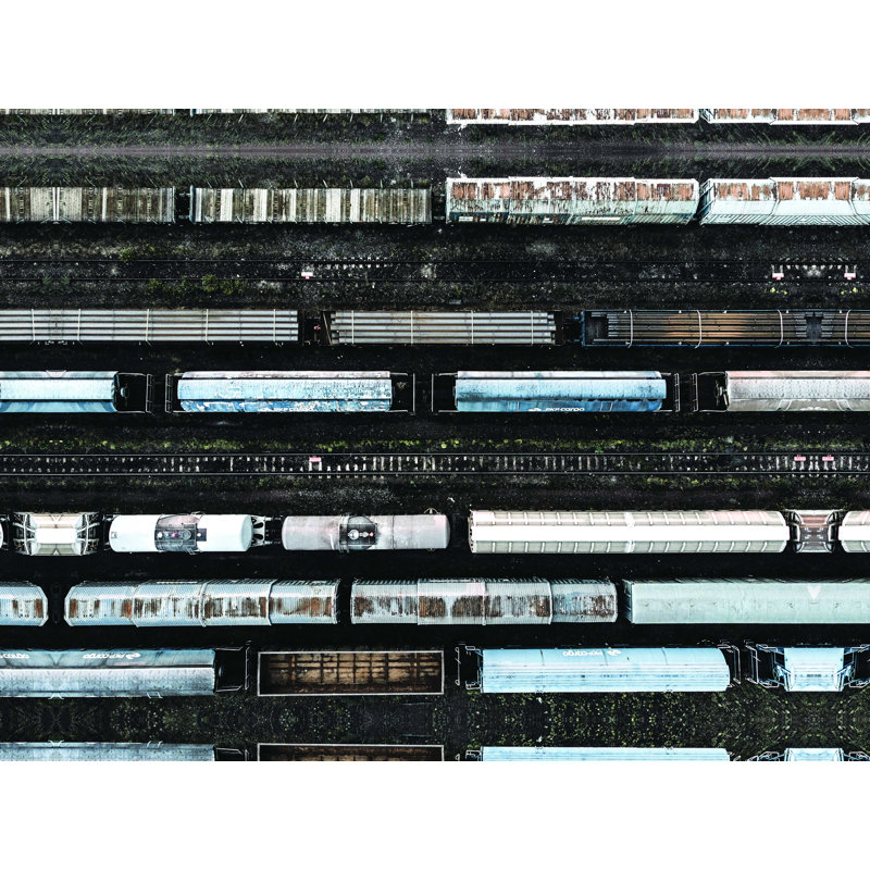 " Train Yard 1 ", 24" H x 32" W
