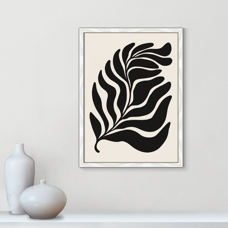 «Flow of Nature Print» par Royle, Grain de bois blanc, L 17 po x H 23 po, Impression encadrée