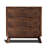 32" High Faux Marble Side Table with 3 Drawers & Fluted Design-1825367027