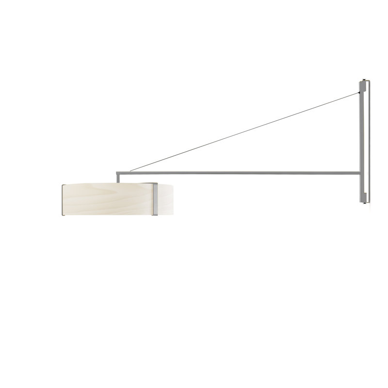 Thesis 1 - Light LED Swing Arm, Matte Black, 3000K, Ivory White