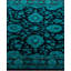 Overdyed Hand-Knotted Wool Modern-Contemporary Green Area Rug 3' 1" x 5' 5"