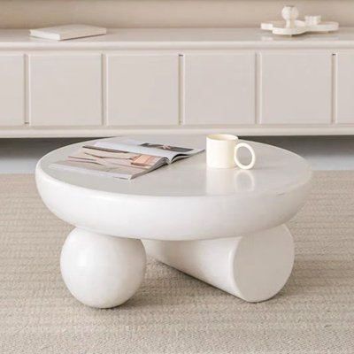 Light luxury cream style simple coffee table