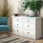 Commode double 6 tiroirs Anchita