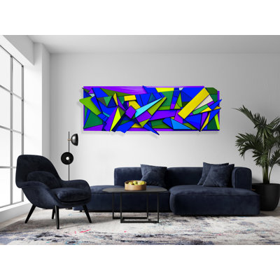 Printed Acrylic Artworks Wall Decor  USA MADE Geometric Vector Wall Art – Modern Acrylic Wall Decor by uniQstiQ
