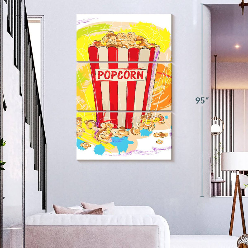Yarlin Popcorn, 74" H x 48" W