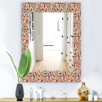 Miroir de salle de bain/meuble-lavabo ethnique éclectique
