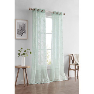Paire de rideaux transparents Najim Poleyester