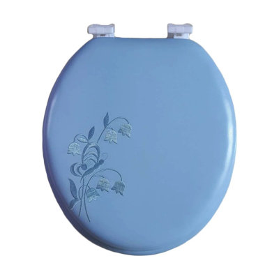 Siège de toilette rembourré doux et brodé