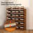 Wood Grain Shoe Rack, Multi-layer Storage Organizer With Independent Cubicles, Space-saving Design For Entryway, Closet & Mudroom