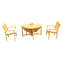 Wave Outdoor - Piece Teak Bistro Set-2126389743