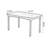 Brown Rectangular Solid Wood Turned Leg Dining Table-182619176