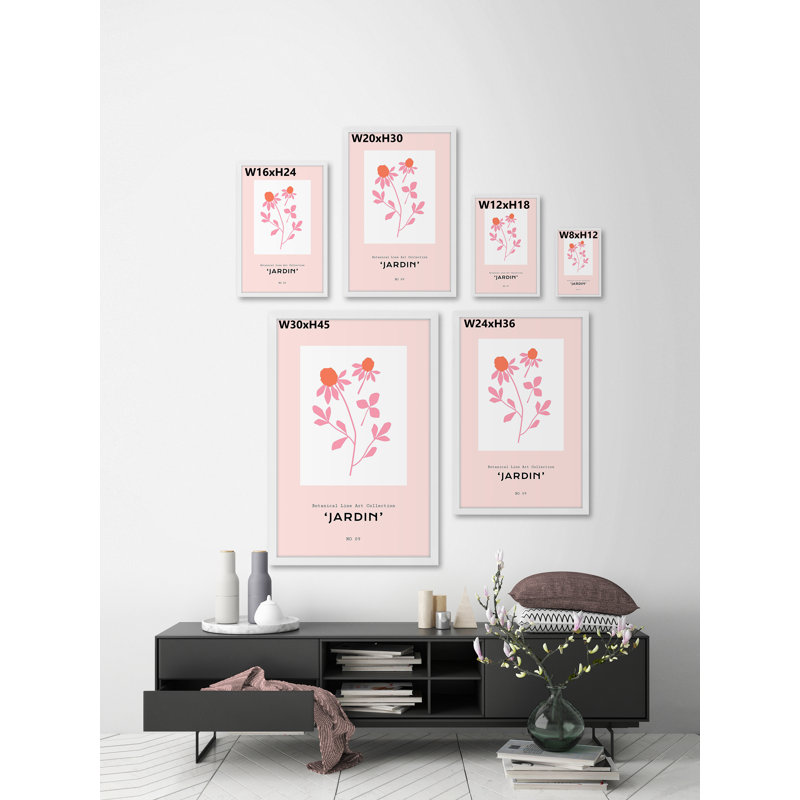 ''Jardin No 09 Collection'' Framed Print, 8" W x  12" H