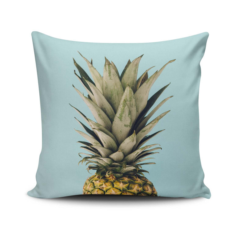 Ceddrick Soft and Cozy Square Cushion, 17.3 x 17.3 inches, 50% Cotton / 50% Polyester | Machine Washable at 104°F, Ironable, Silicone Filling, Concealed Zip Closure | Perfect for Home Decor, Comfort, and Style