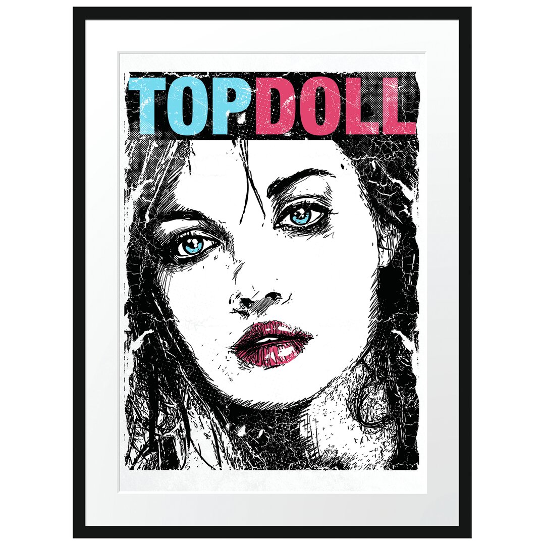 Gerahmtes Poster Top Doll Light