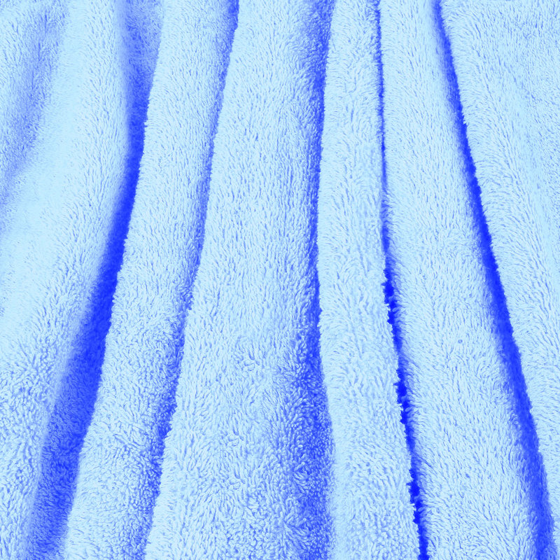 Drap de bain 100% coton Cecille, Bleu ciel