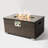 Outdoor Fire Table  Propane  Fire Pit Rattan Gas Fire Table, Gas Fire Table With Tile Tabletop