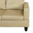 Beige white Microfiber L Style with ottoman Living Room Sofa Set-81193088