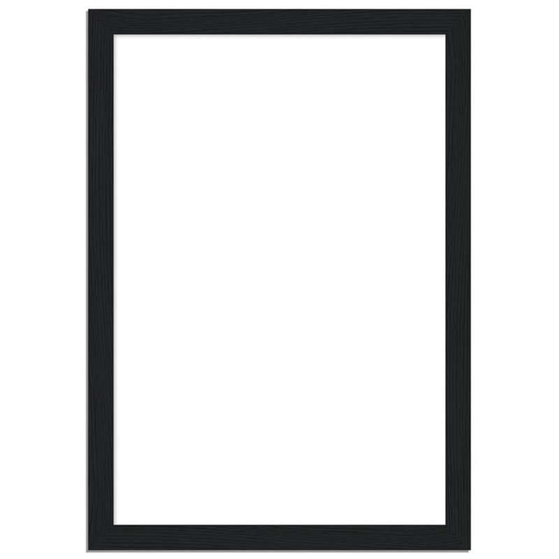 Kingsville Solid Wood Single Picture Frame, Black, 21" x 30