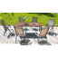 Chaise de patio pliante en métal avec dossier réglable Hickley-295101934