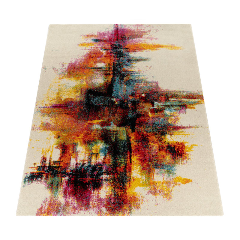 Jenny Abstract Flatweave Area Rug, Rectangle 120 x 170cm