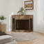 Meuble de coin en MDF pour chiens de petite / moyenne taille avec tiroir cannelé, armoire de rangement moderne et peu encombrante-2025548090