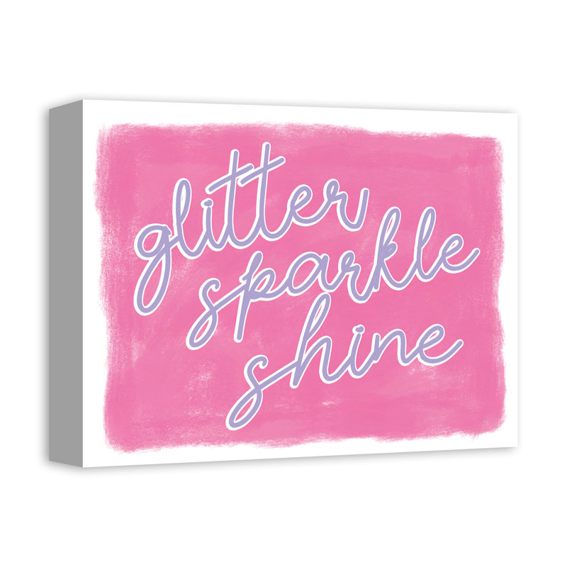 Glitter Sparkle Shine Print On Canvas; 3BD309AF44944C5FBBB5CFD37F8BC701 Square, 16" H x 16" W x 1.25" D