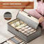 2 pièces Boîte de rangement pour sous-vêtements avec couvercle, boîte de rangement pour sous-vêtements-1104956584