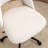 Modern Home Office Chair, Fabric Upholstered Swivel Desk Chair, Armless Task Chair with Tilt Back, Height Adjustable Office Chair With Ball Caster, Beige-568011952