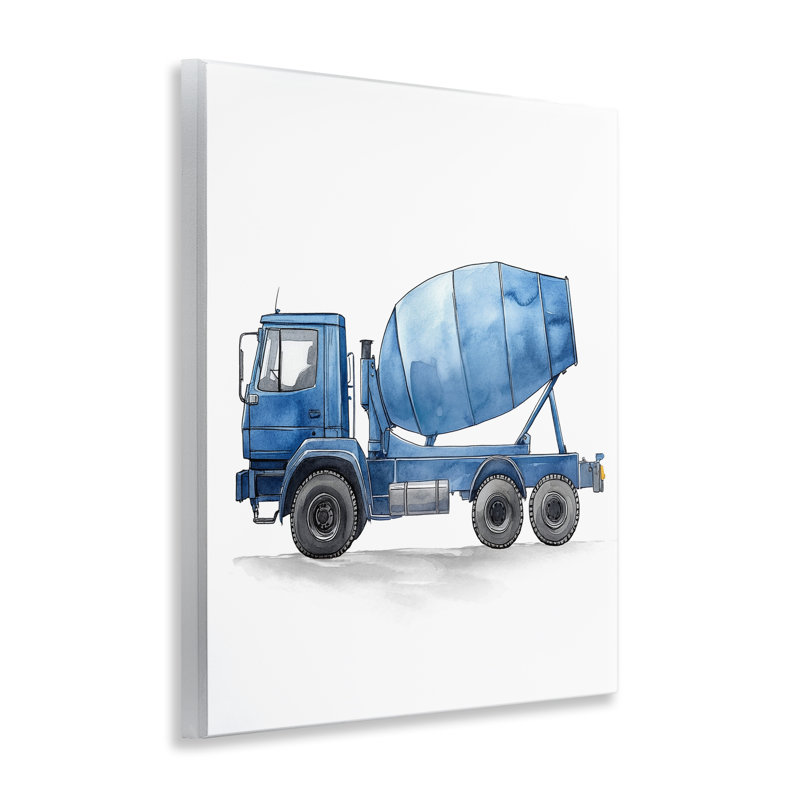 Plaque de travail sur camion en ciment, design par Christine Simpson Art