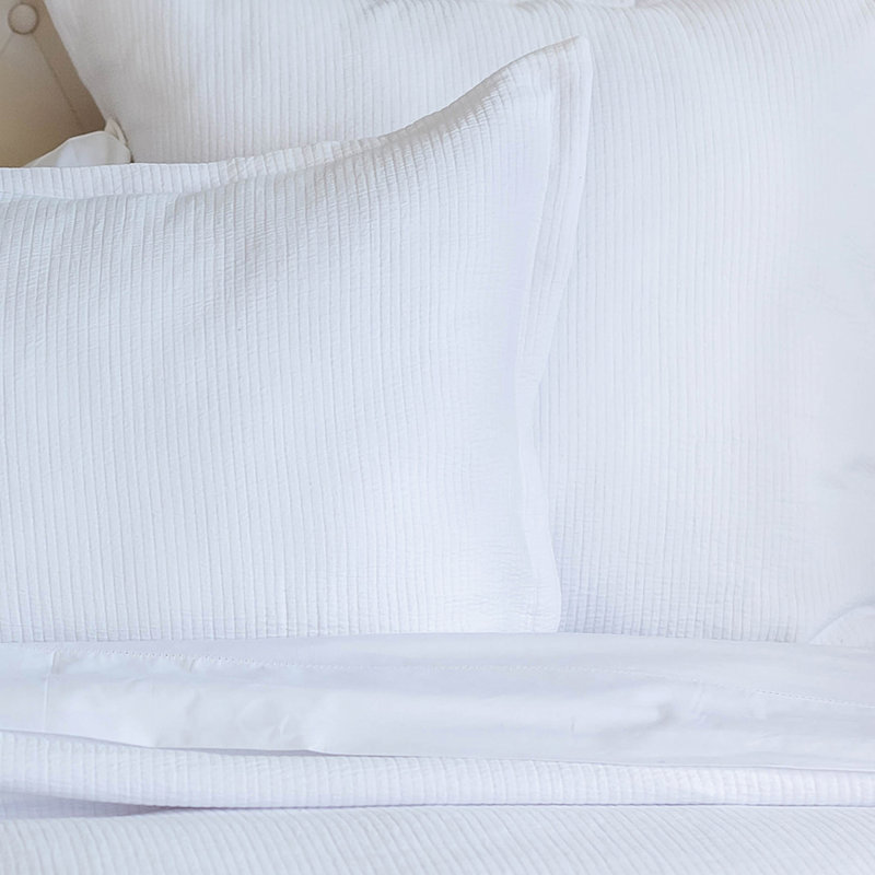 Delfina Delfina White Cotton Sham, Standard