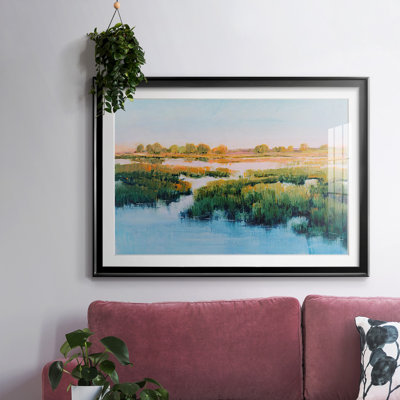 Marshland View II, reproduction d'art encadrée