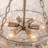 6-Light Swirled Bubble Glass Globe Chandelier-652111127
