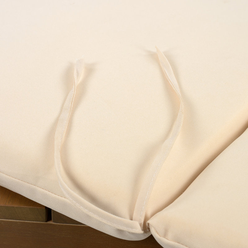 Chaises de salle à manger d'extérieur en bois d'acacia, Beige