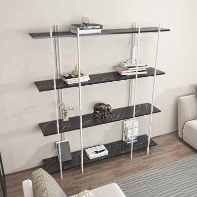 Assia 180cm H x160cm W Standard Bookcase