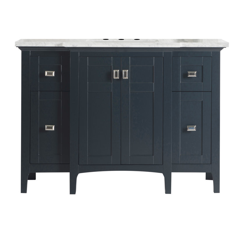 Ensemble de meuble-lavabo simple 49 "Science, Gris foncé