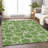 Premium Machine Washable Prisco Green Rug-539392525