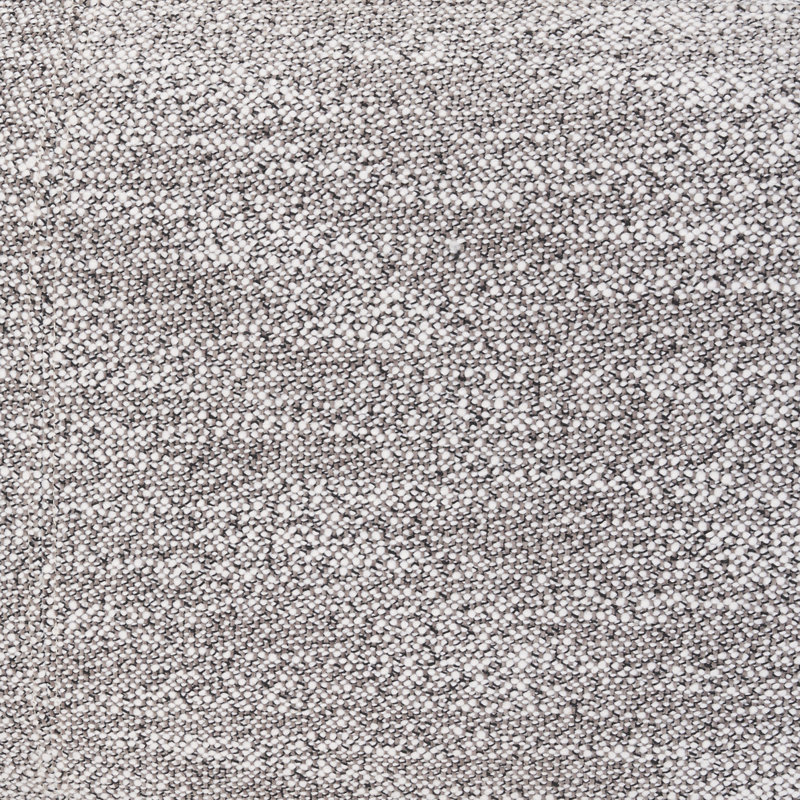 Tissu gris Philbrick avec banc oblong en bois brun foncé, Gris, Brun foncé