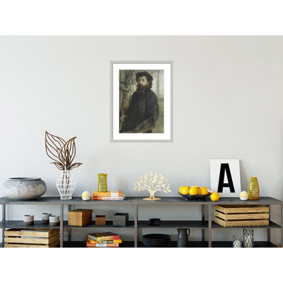«Claude Monet» par Pierre-Auguste Renoir, impression giclée encadrée