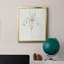 «Neutral Iris S croquis I», toile encadrée de qualité supérieure - prête à être accrochée-502118776-502118727
