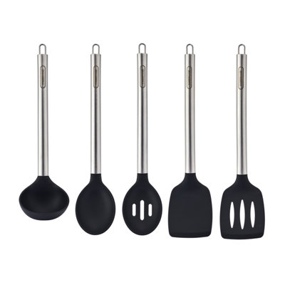 Farberware Professional Set of 5 Stainless Steel Tools with Silicone Head