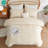 Nayoroom 2/3 Pieces Geometric Arch Pattern Tufted Microfiber Comforter Set Beige Farmhouse Embroidery Luxury Soft Bedding Set For All Seasons-110689463