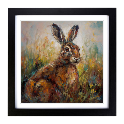 Hare Post-Impressionism No.1 - Framed Print