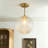 13.8'' Glass Shade Ceiling Flush Mount Light