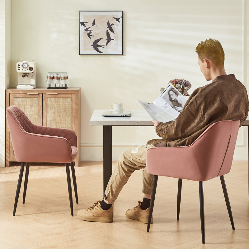 Sexton Upholstered Dining Chair, Rose