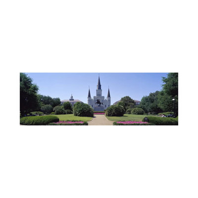 St Louis Cathedral Jackson Square New Orleans LA USA - Wrapped Canvas Panoramic Print